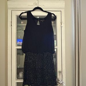 MM Couture black dress with sequin skirt detail